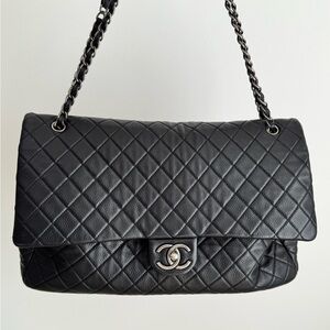 CHANEL Black XXL Travel Airline Bag